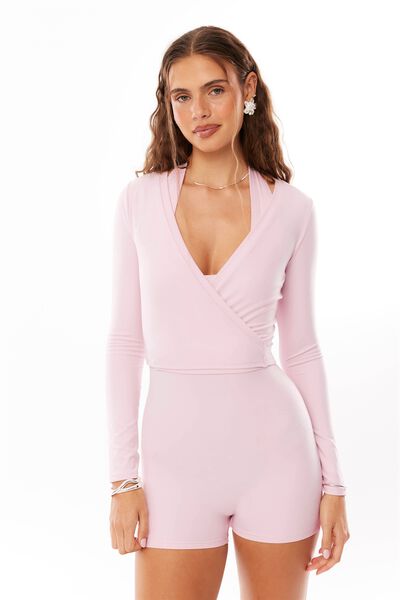 Fae Wrap Active Top & Anabelle Active Romper Bundle, 