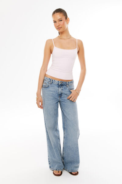 Low Rise Baggy Jean, ARCTIC BLUE