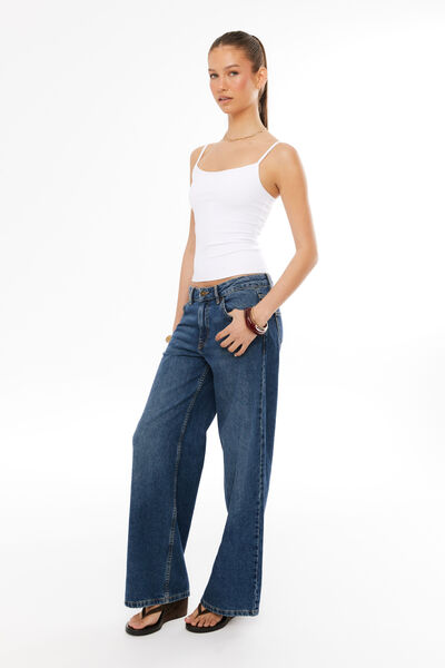 Low Rise Baggy Jean, INDIANA BLUE