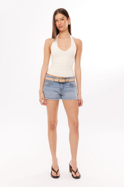 Classic Denim Short, MOROCCAN BLUE