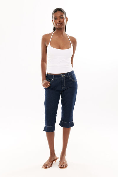 Low Rise Capri Jean, DOWNTOWN INDIGO
