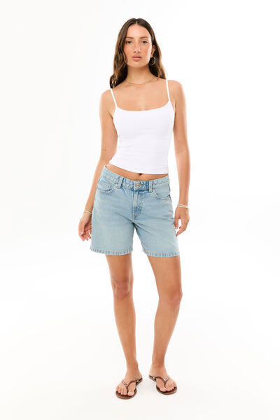 Bermuda Denim Short, TIDE BLUE