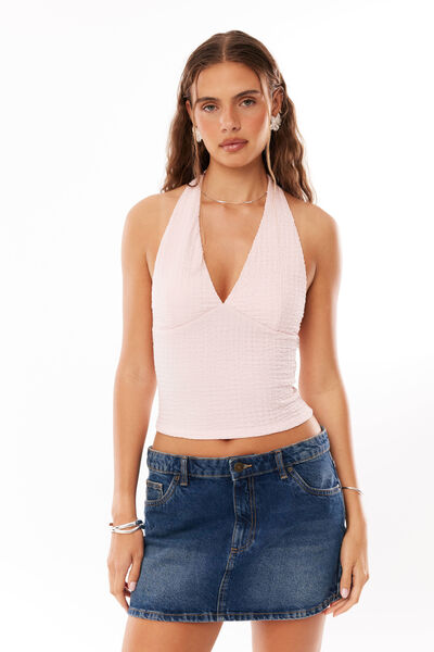 Avani Textured Top, CORAL PINK